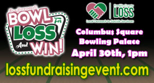 3rd Annual Bowl for LOSS and Win Advertisement Graphic