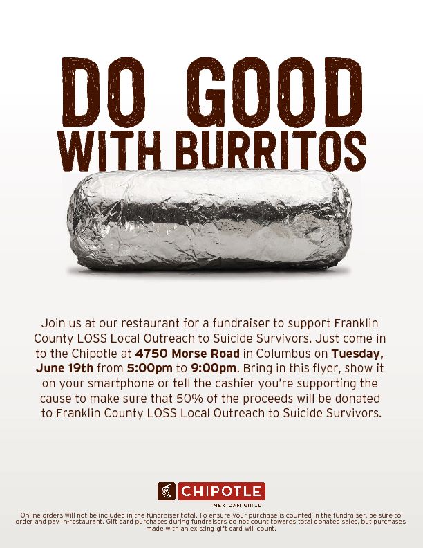 Do Good With Burritos Chipotle Fundraiser Picture