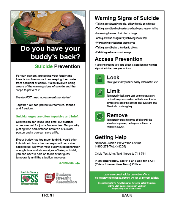 Community Safety Project Rack Card
