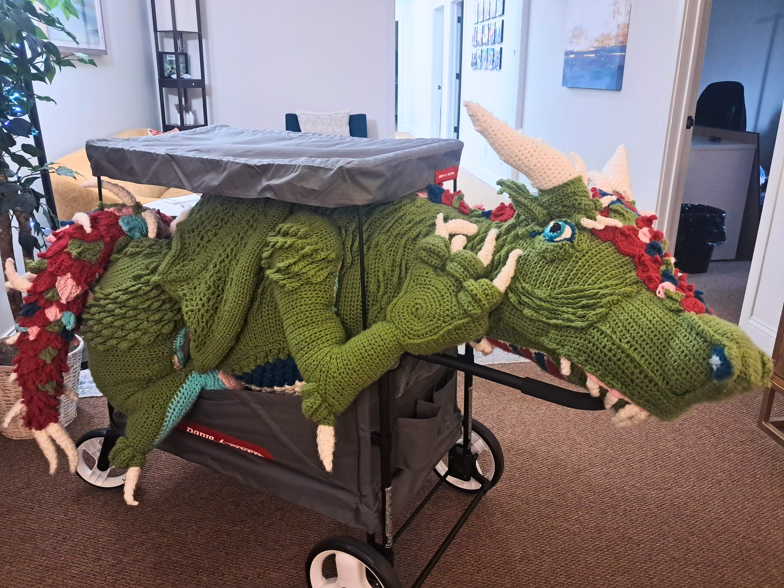 Hope the dragon visiting a workplace or community group